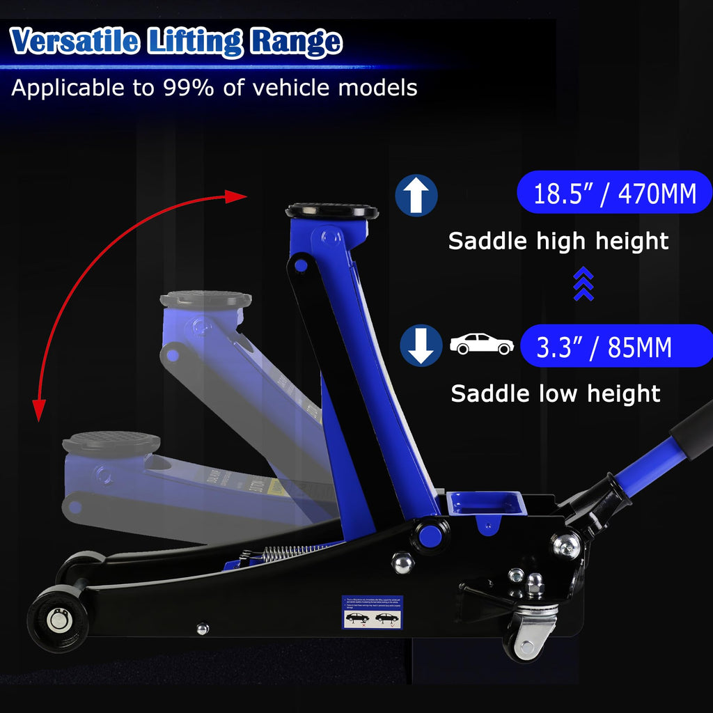 3 Ton Low Profile Hydraulic Steel Floor Jack K7959