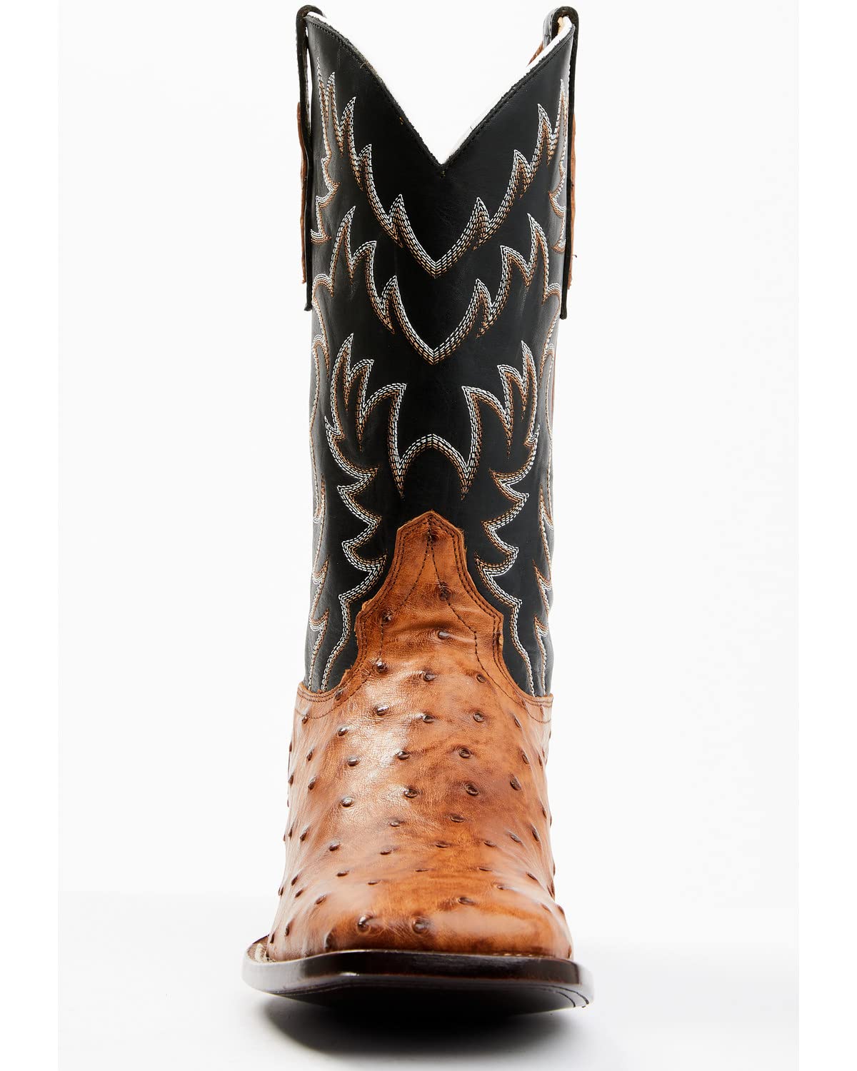 Cognac Ostrich Western Boot M26979