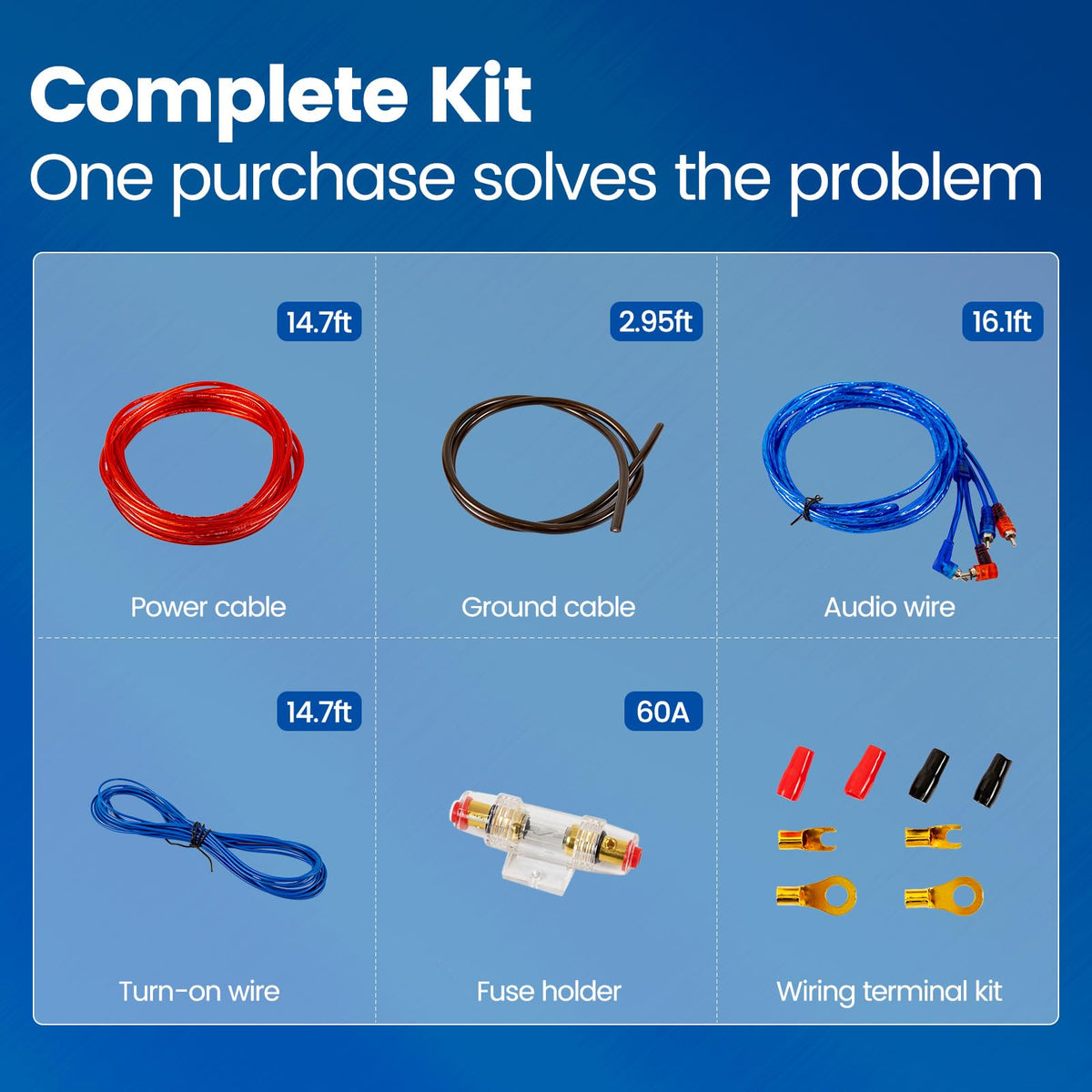 Car Amplifier Wiring Kit I380