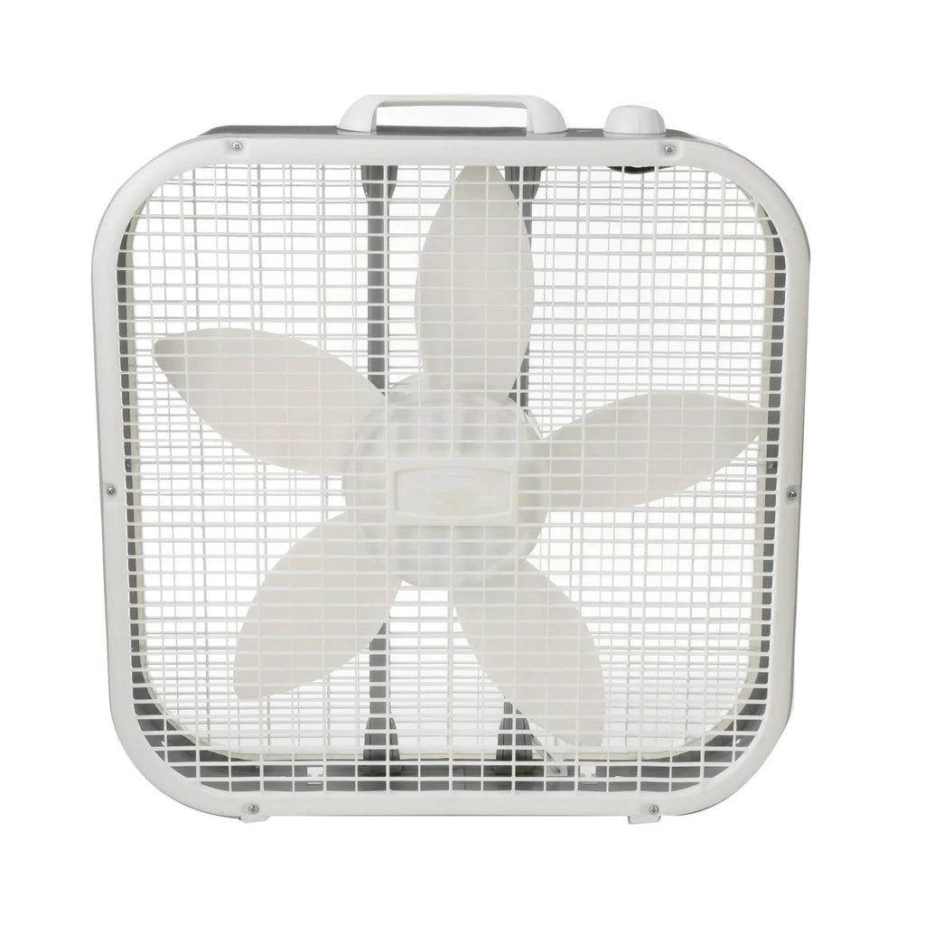 20" Classic Box Fan with 3 Speeds, White M763867