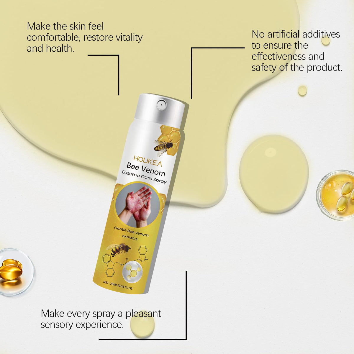 Bee Venom Skin Care Spray with Peppermint Extract and Glycerin L2917