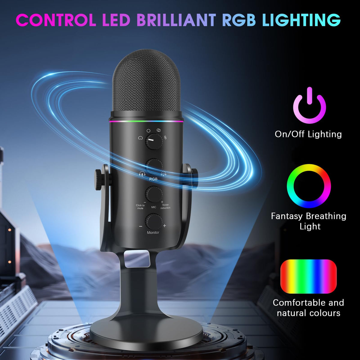 USB Multipurpose Condenser Microphone with 4 Recording Patterns M196