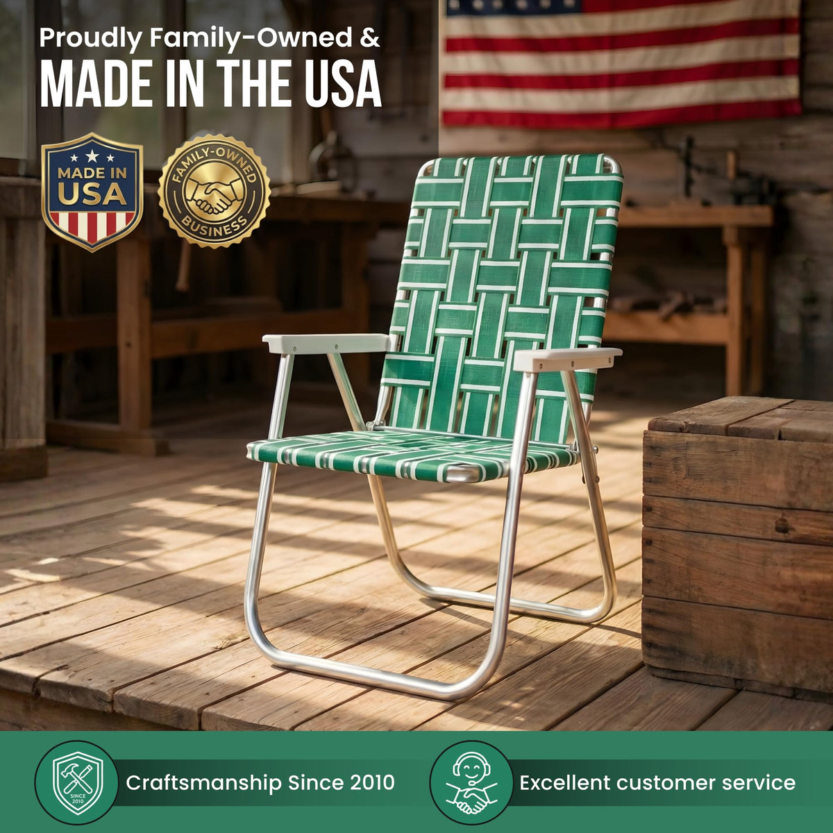 Folding Aluminum Outdoor Patio Lawn Chair H179833