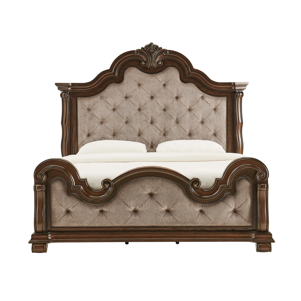86" Eastern King Platform Wood Bed Frame J612884