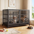48 inch Heavy Duty Metal Dog Crate with 2 Door T8485