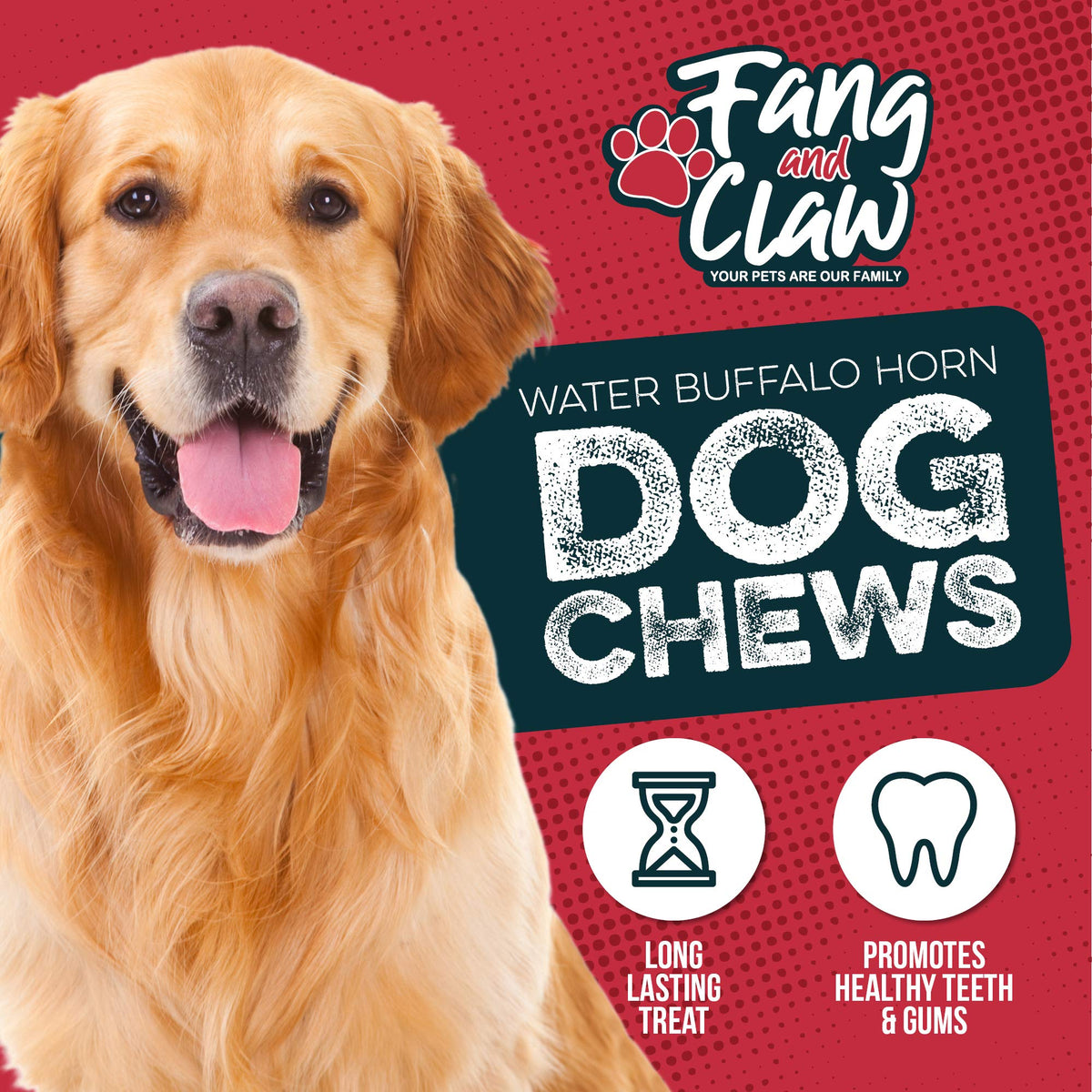 4 Pack Large 8-Inch Dog Horn Chews C767684