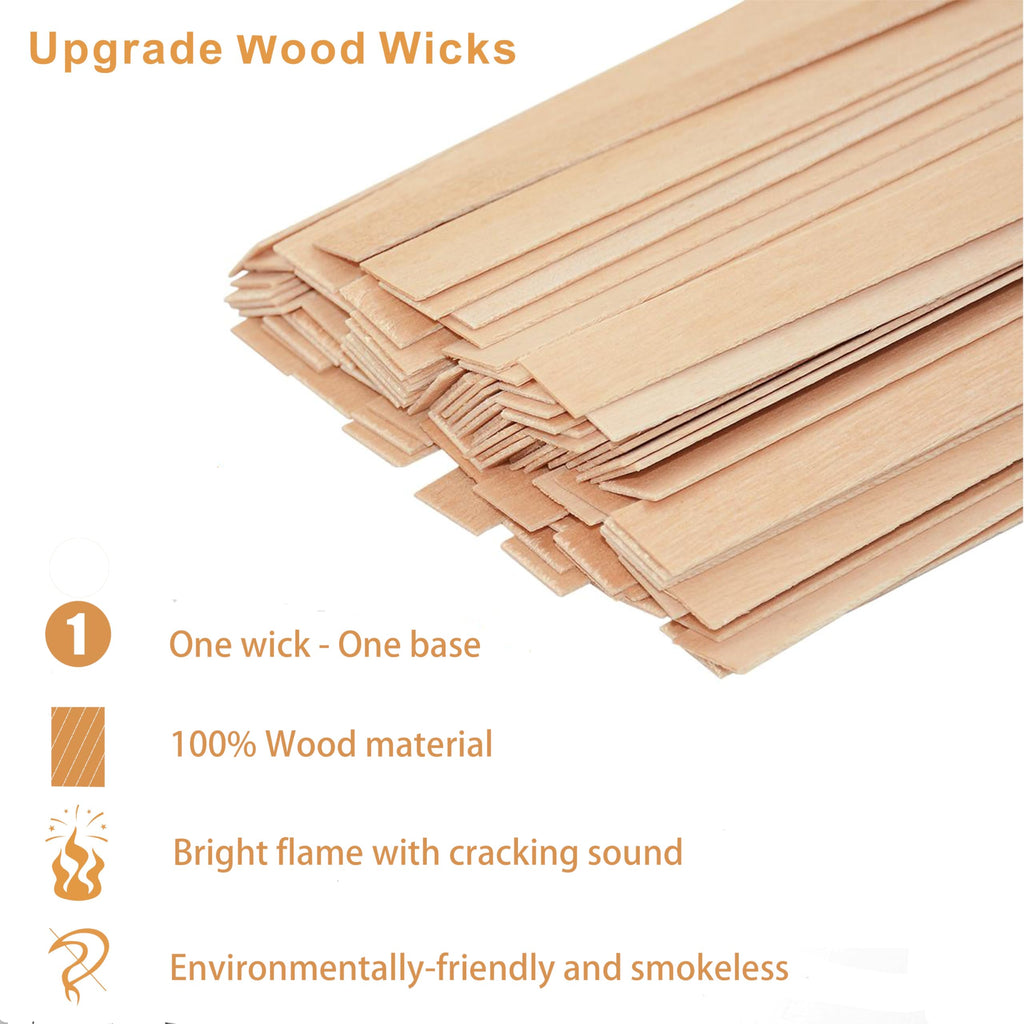 150 Pcs Thickned Wooden Candle Wicks G28121