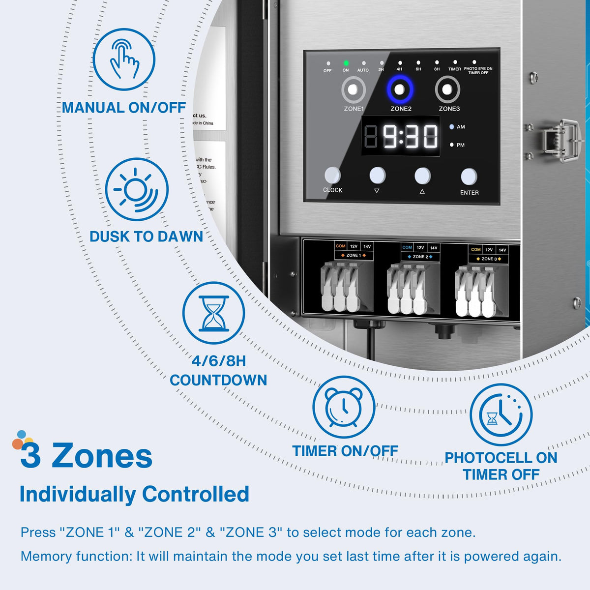 200W Low Voltage Transformer with 3 Zone X78035
