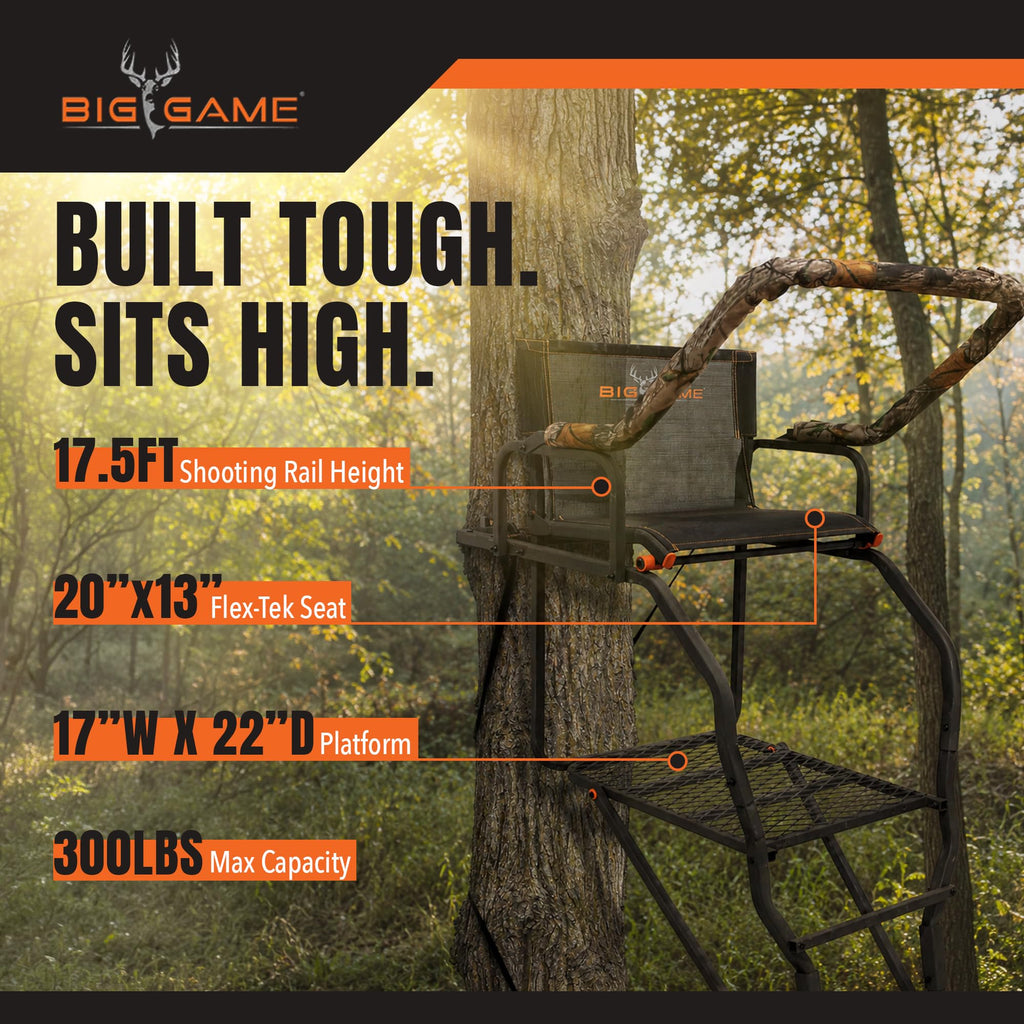 Ladder Treestand with Flip Back Seat E570