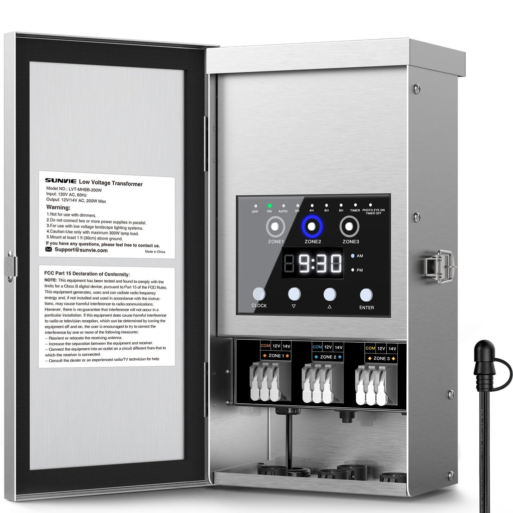 200W Low Voltage Transformer with 3 Zone X78035