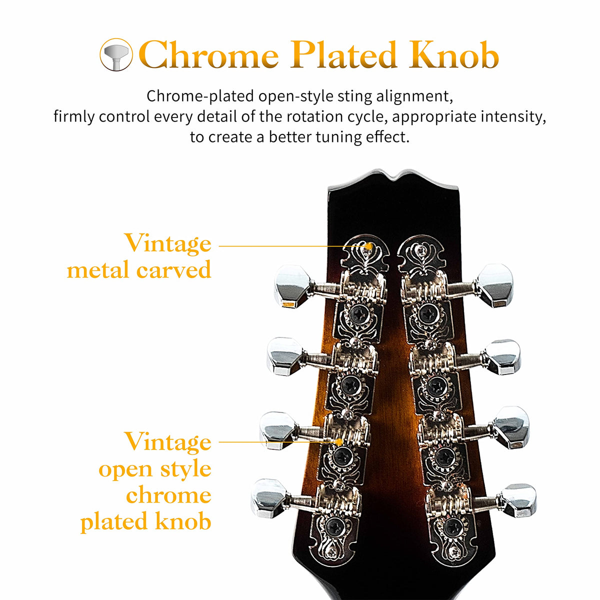 8 String Mahogany Wood Acoustic Mandolin Kit with Gig Bag P77339