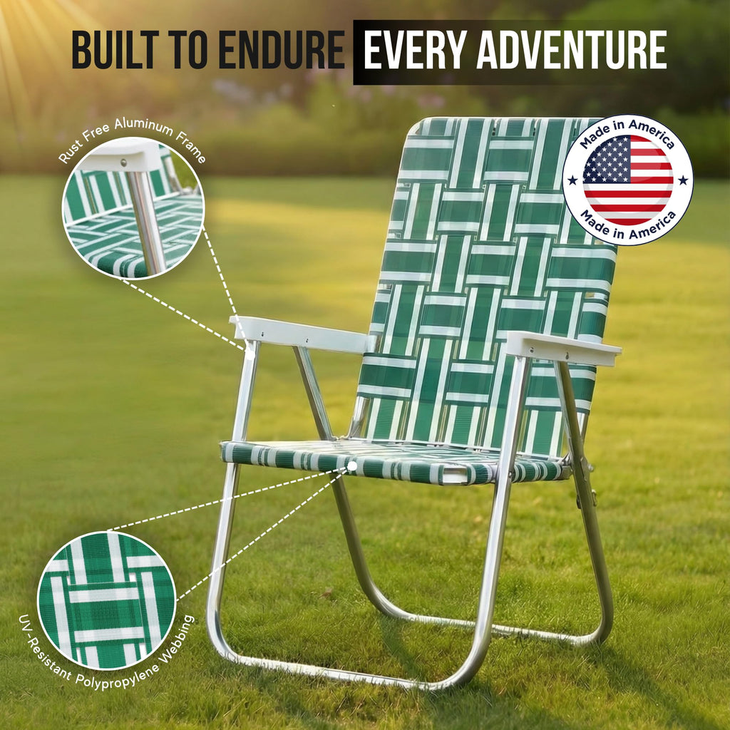 Folding Aluminum Outdoor Patio Lawn Chair H179833