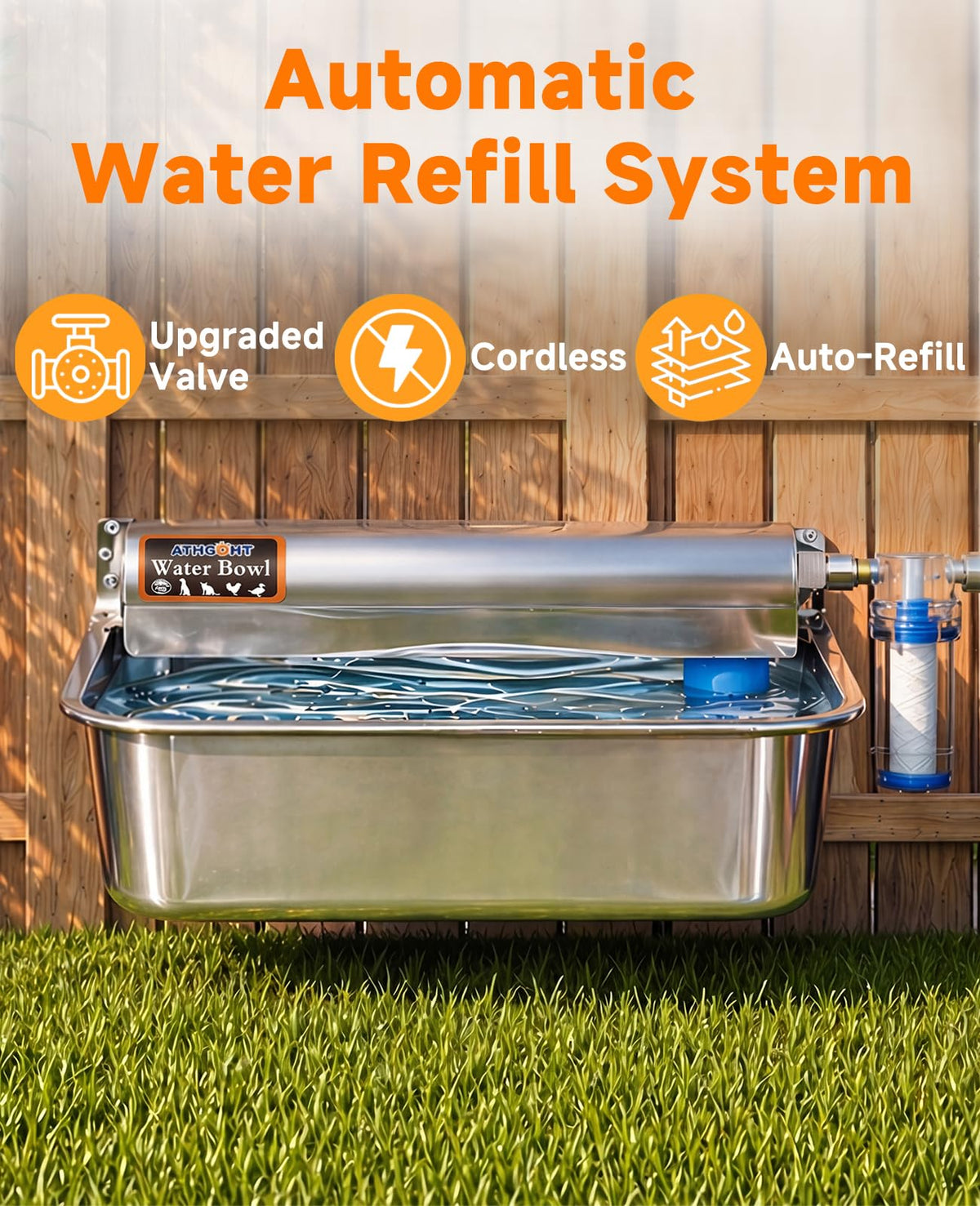 Automatic Chicken Waterer 304 Stainless Steel O1220