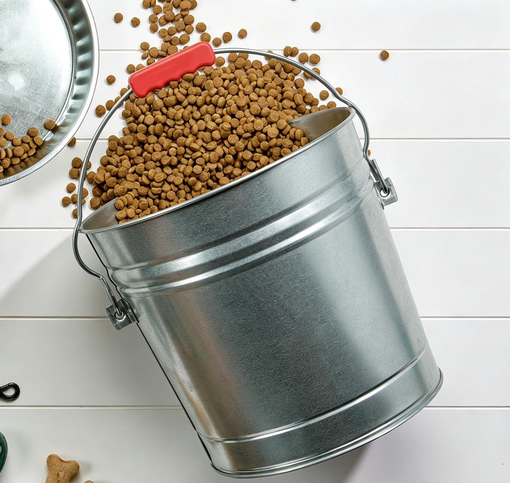 6-Gallon Galvanized Steel Locking Lid Storage Can R40463