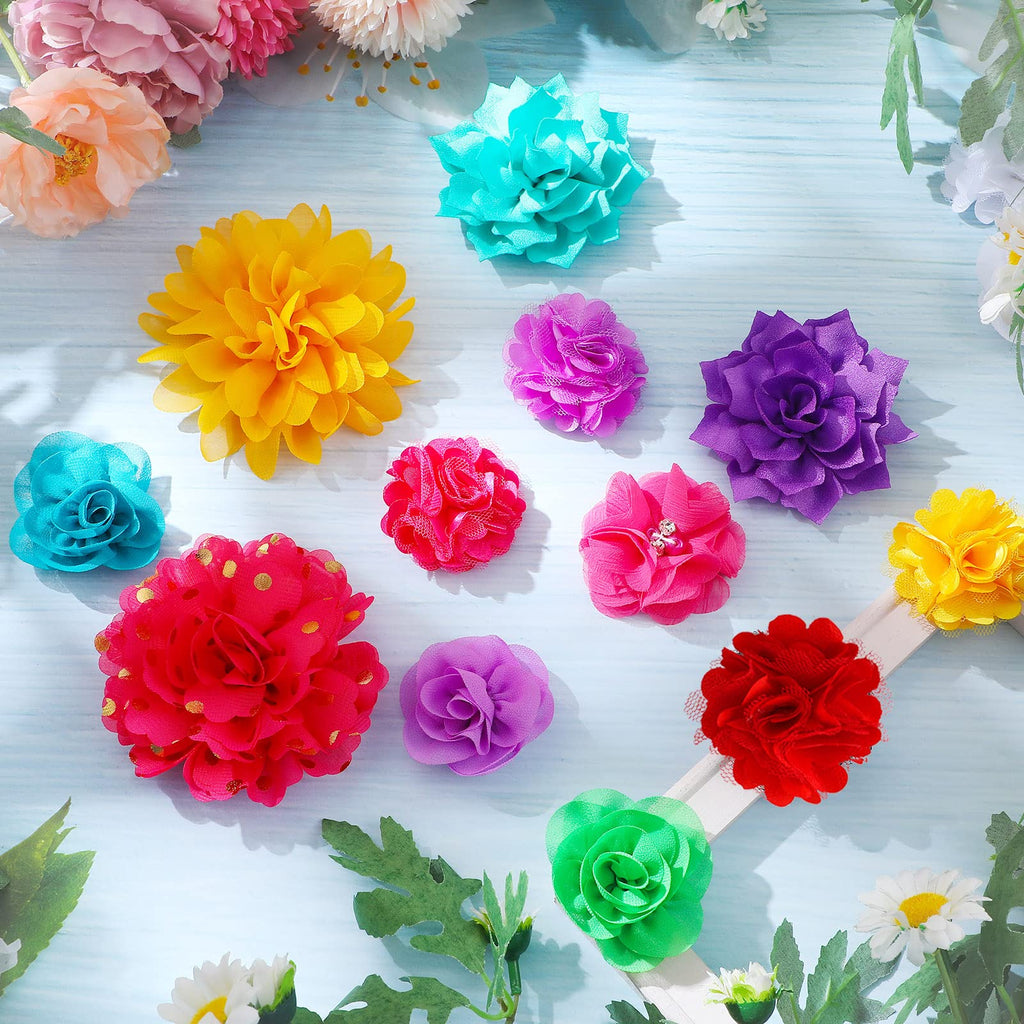 120 Pcs Multicolor Dog Collar Bows R184