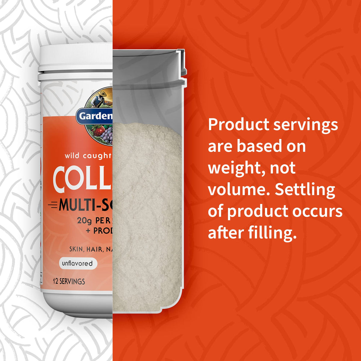 Marine & Grass-Fed Collagen Peptides Powder with Probiotics & BCAAs Unflavored C66063