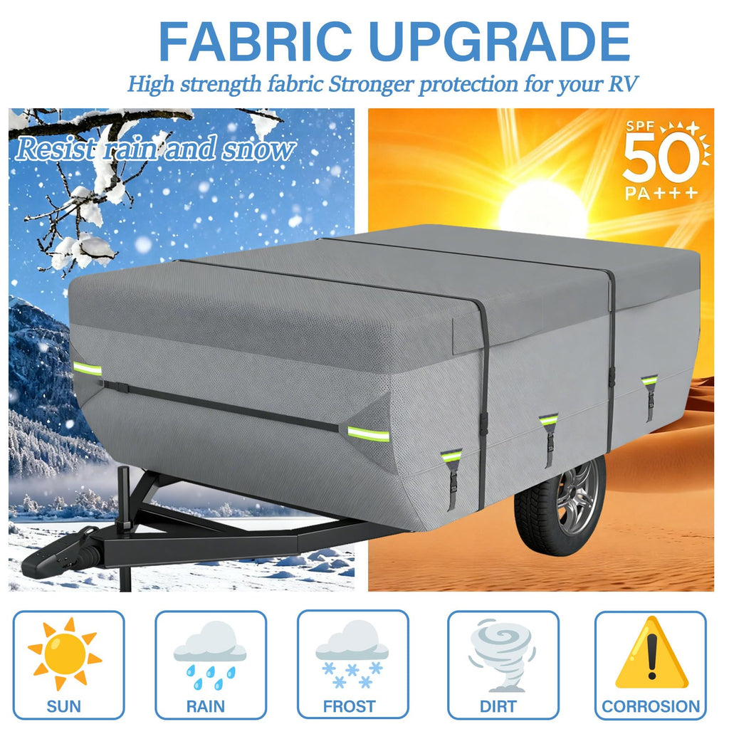 8 Layers Pop Up Folding Camper Cover T13075
