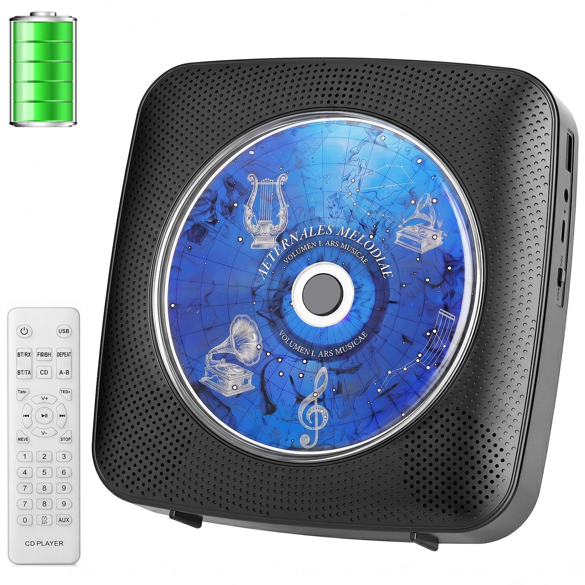 Portable Bluetooth CD Player V26756