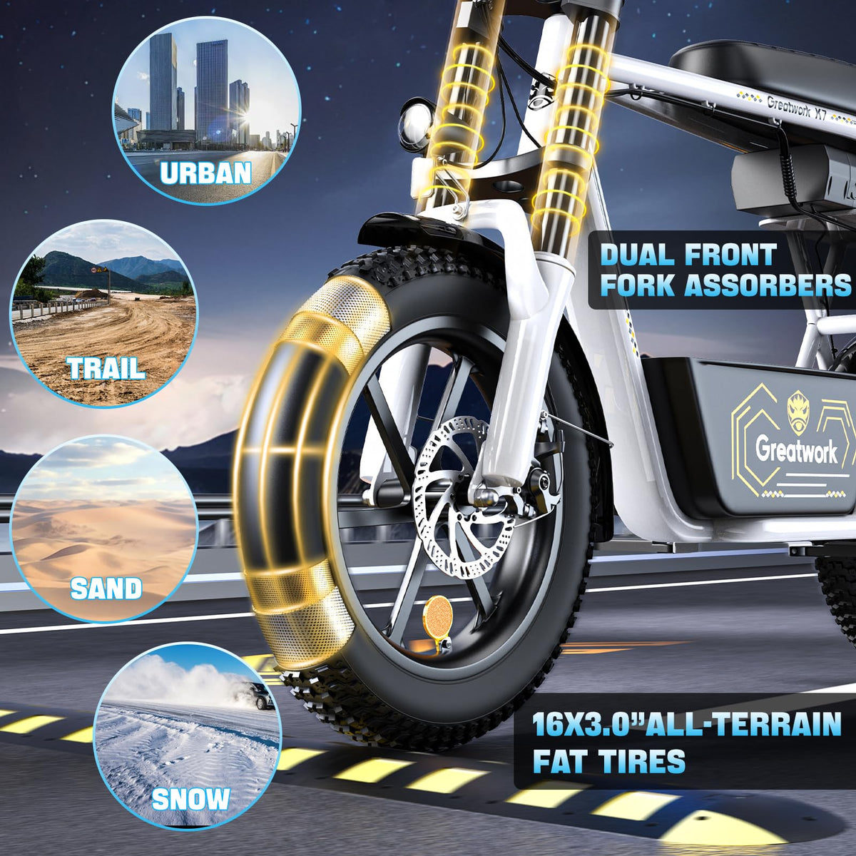 1500W Electric Scooter with Seat U229442