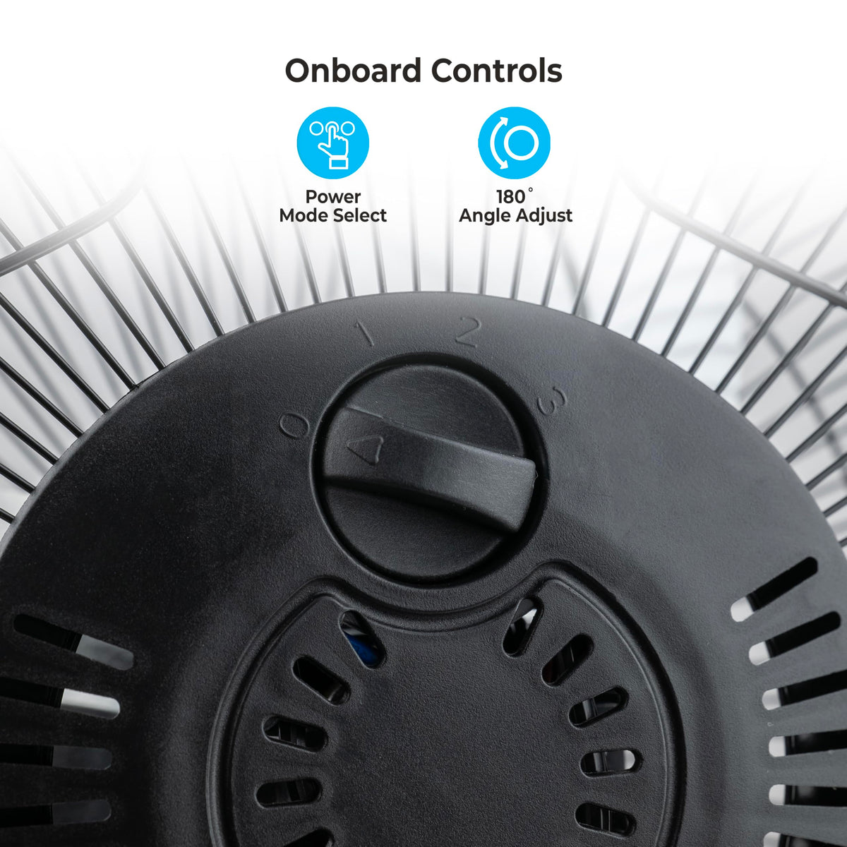 9 inch 3 Speed Metal Floor or Table Fan with Carry Handle Q722