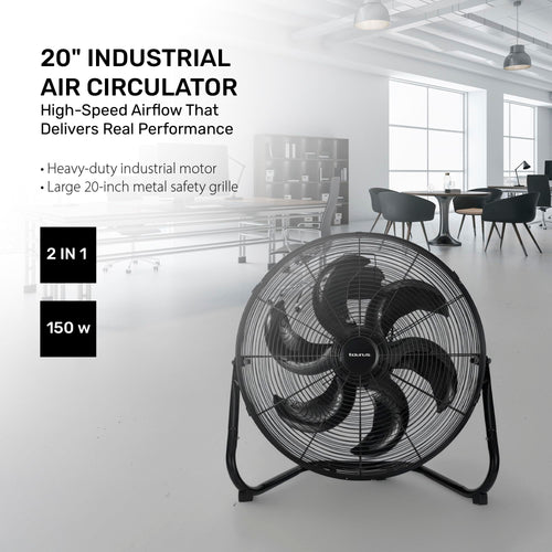 20” Industrial Floor Fan High Velocity Air Circulator C870568