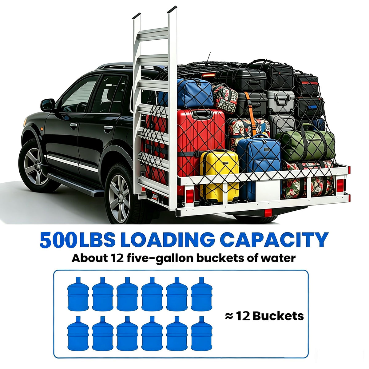 Wheelchair Scooter Carrier with Ramp, 500 lbs Capacity R254743
