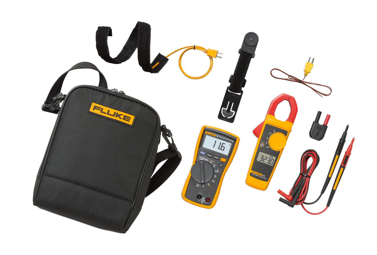 Multimeter and Clamp Meter Combo Kit with Test Leads and Carrying Case V6002
