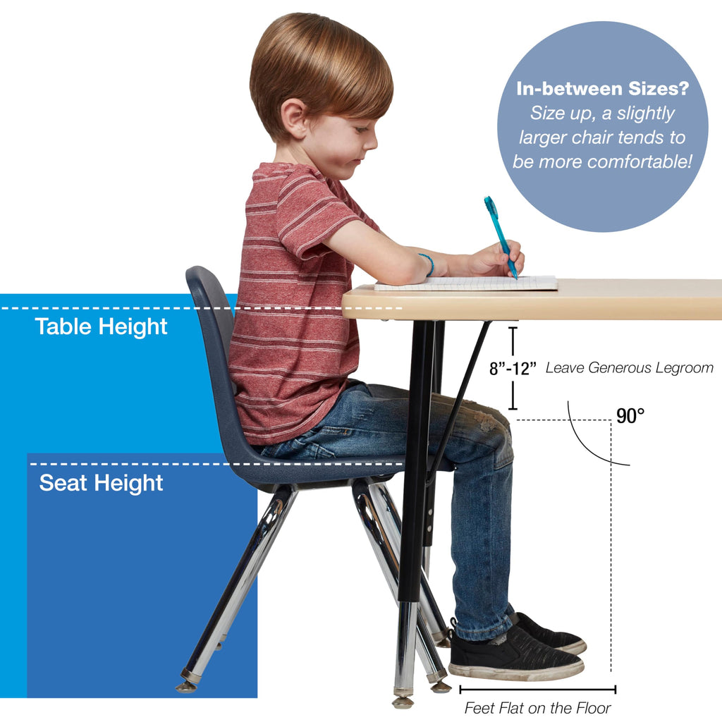 18" Light Gray School Stack Chair Y27709