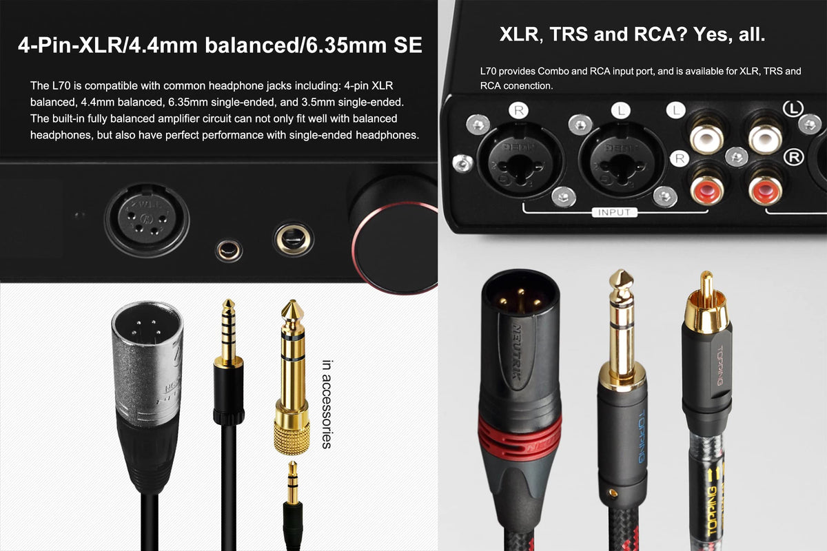 Fully Balanced Headphone Amp 7500mW Black Q8135