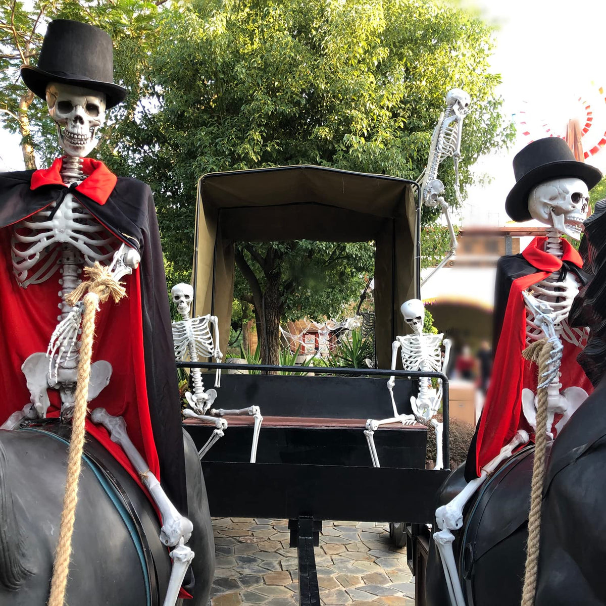 2Packs 5.4ft Life Size Full Body Skeletons with Movable Joints M35470