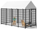 7.9 x 4.1 x 5.9 ft Outdoor Dog Kennel with Waterproof Roof K266