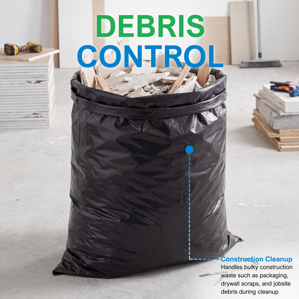 42 Gallon 3 Mil Black Trash Bags 20 Count V1130