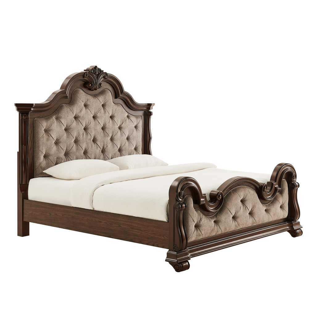 86" Eastern King Platform Wood Bed Frame J612884