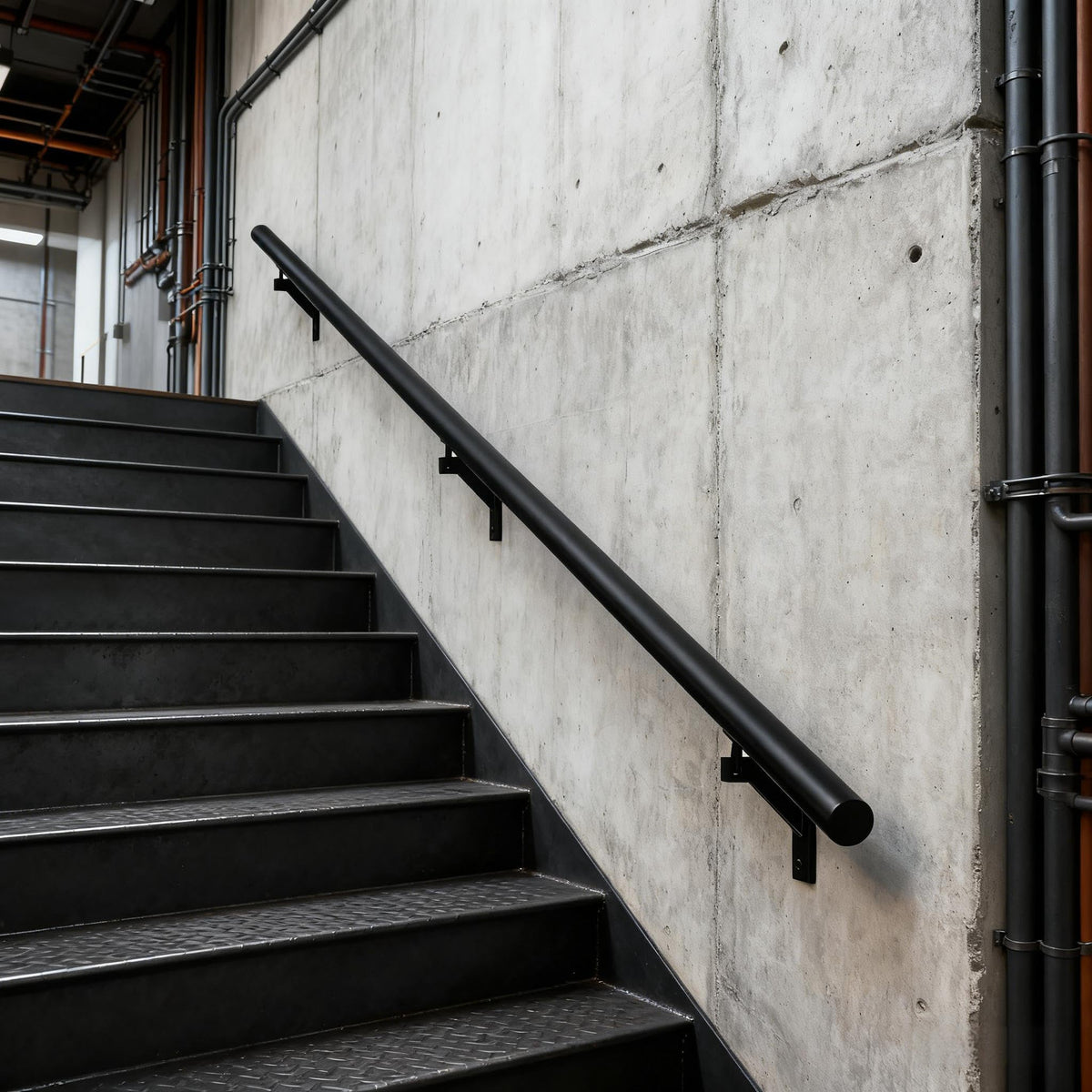 5 FT Aluminum Handrail Kit with Stainless Steel Brackets A68815