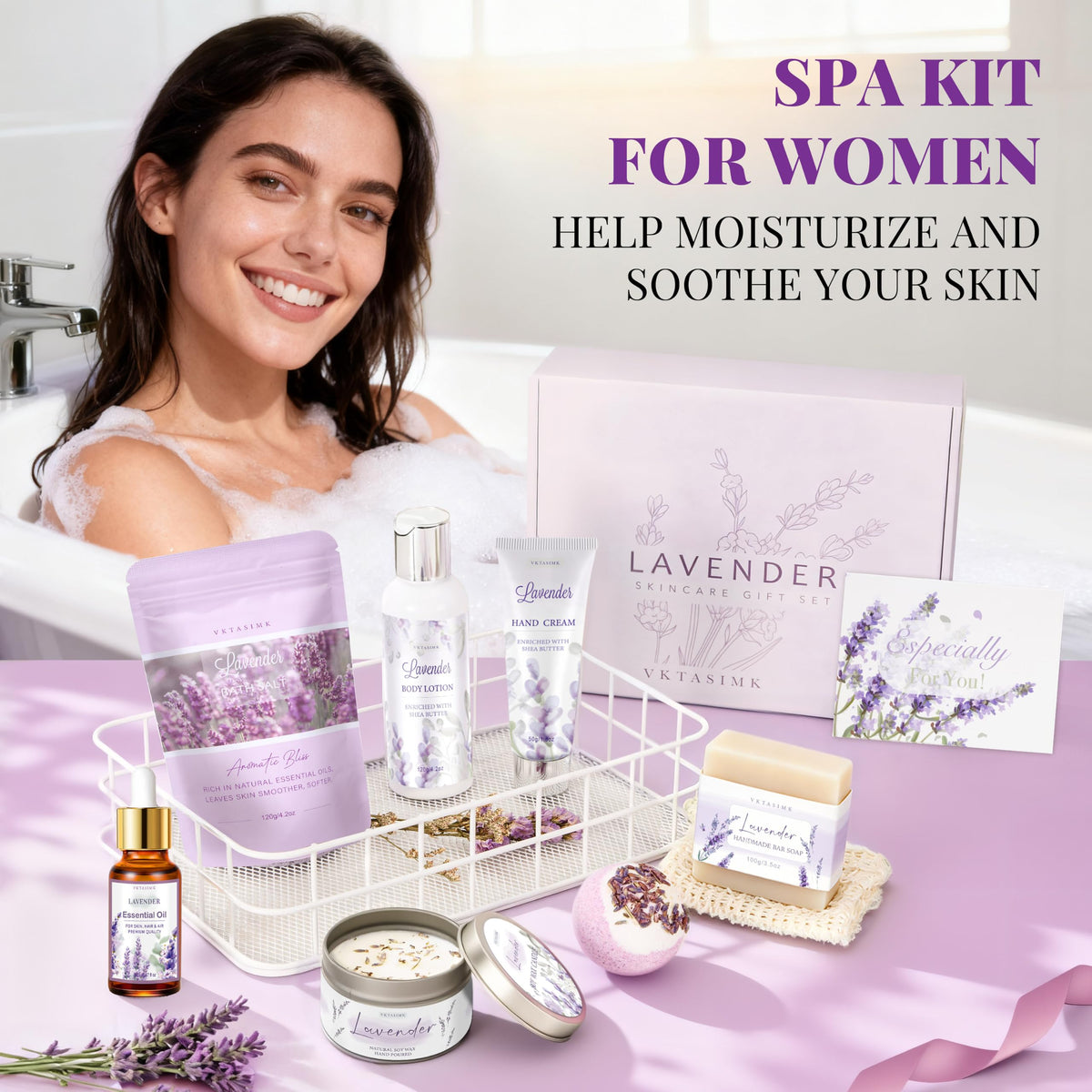 Lavender Relaxing Home Spa Set C97318