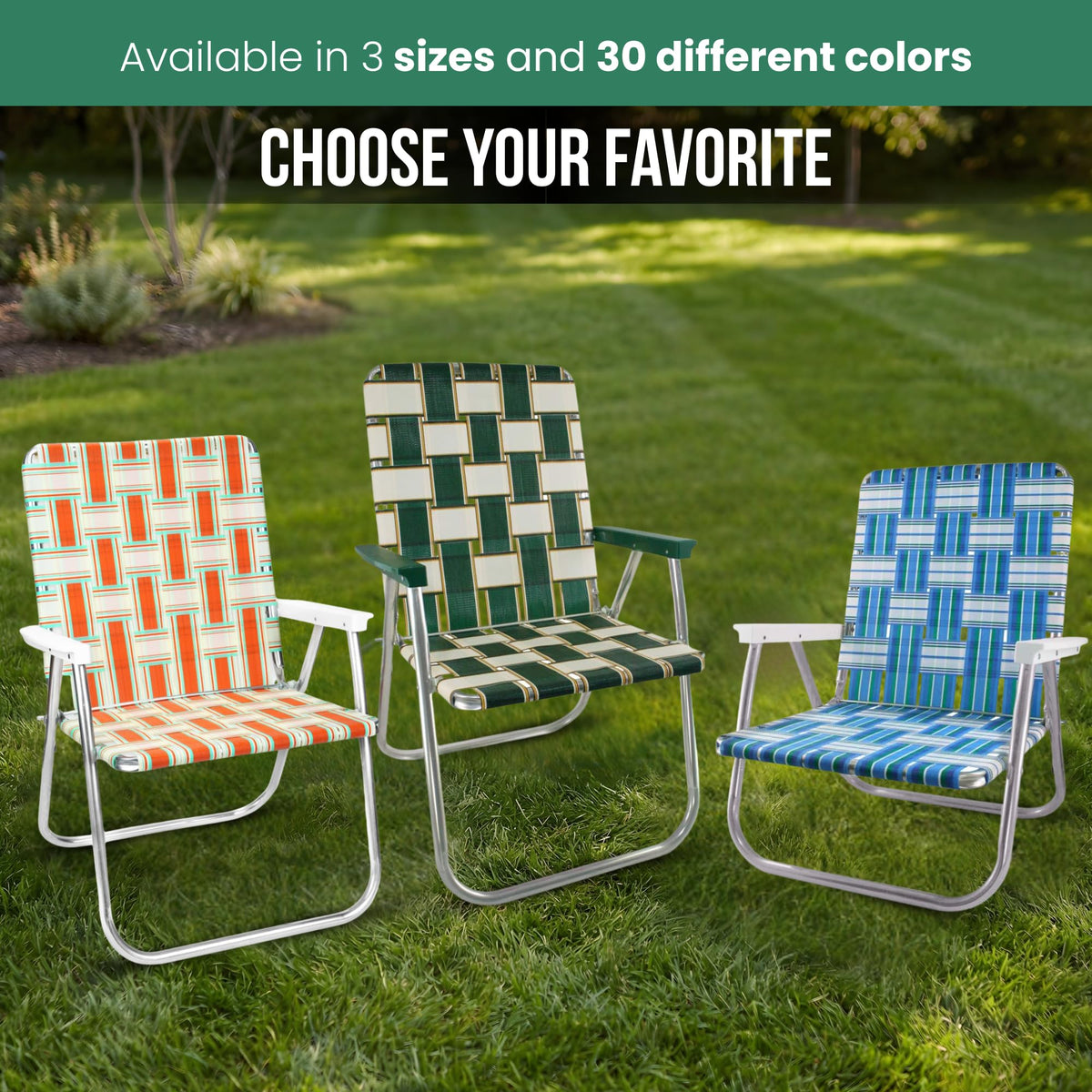 Folding Aluminum Outdoor Patio Lawn Chair H179833