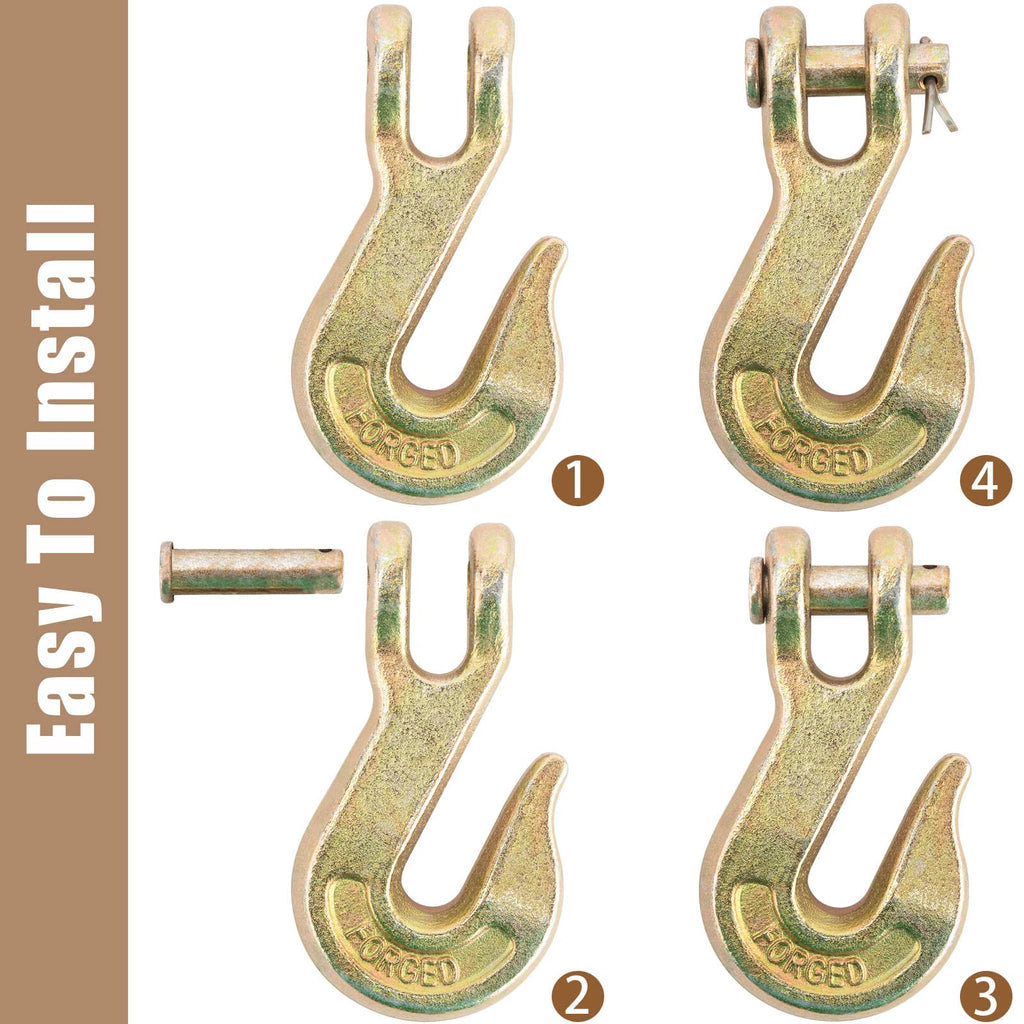 3/8" Grade 70 Clevis Grab Hook 10 Pack P641105