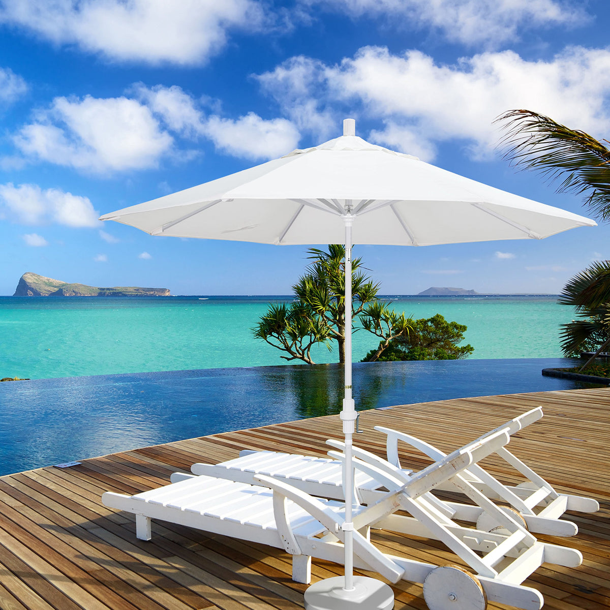 9' Round Aluminum Market Umbrella O311