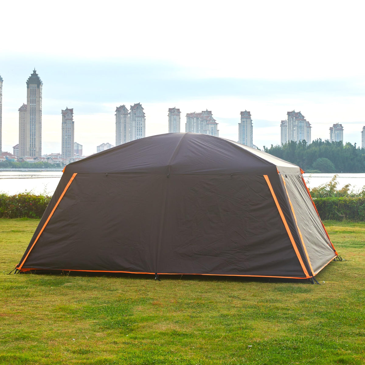 Extra Large 12-14 Person 2 Room Waterproof Double Layer Cabin Tent T341