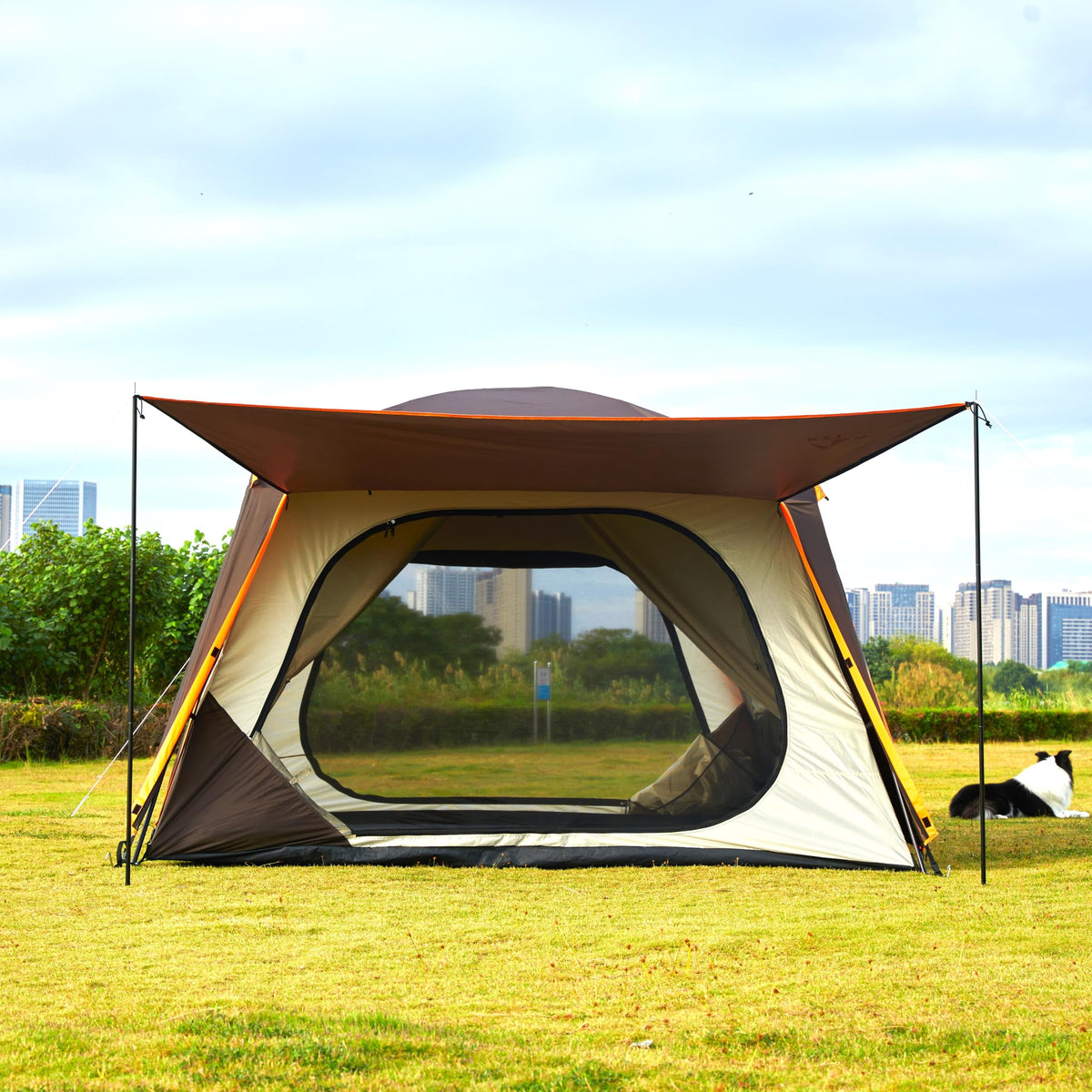 Extra Large 12-14 Person 2 Room Waterproof Double Layer Cabin Tent T341