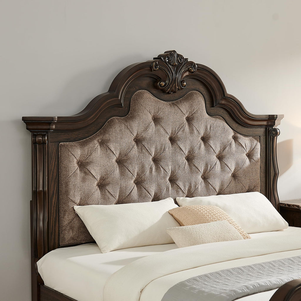 86" Eastern King Platform Wood Bed Frame J612884