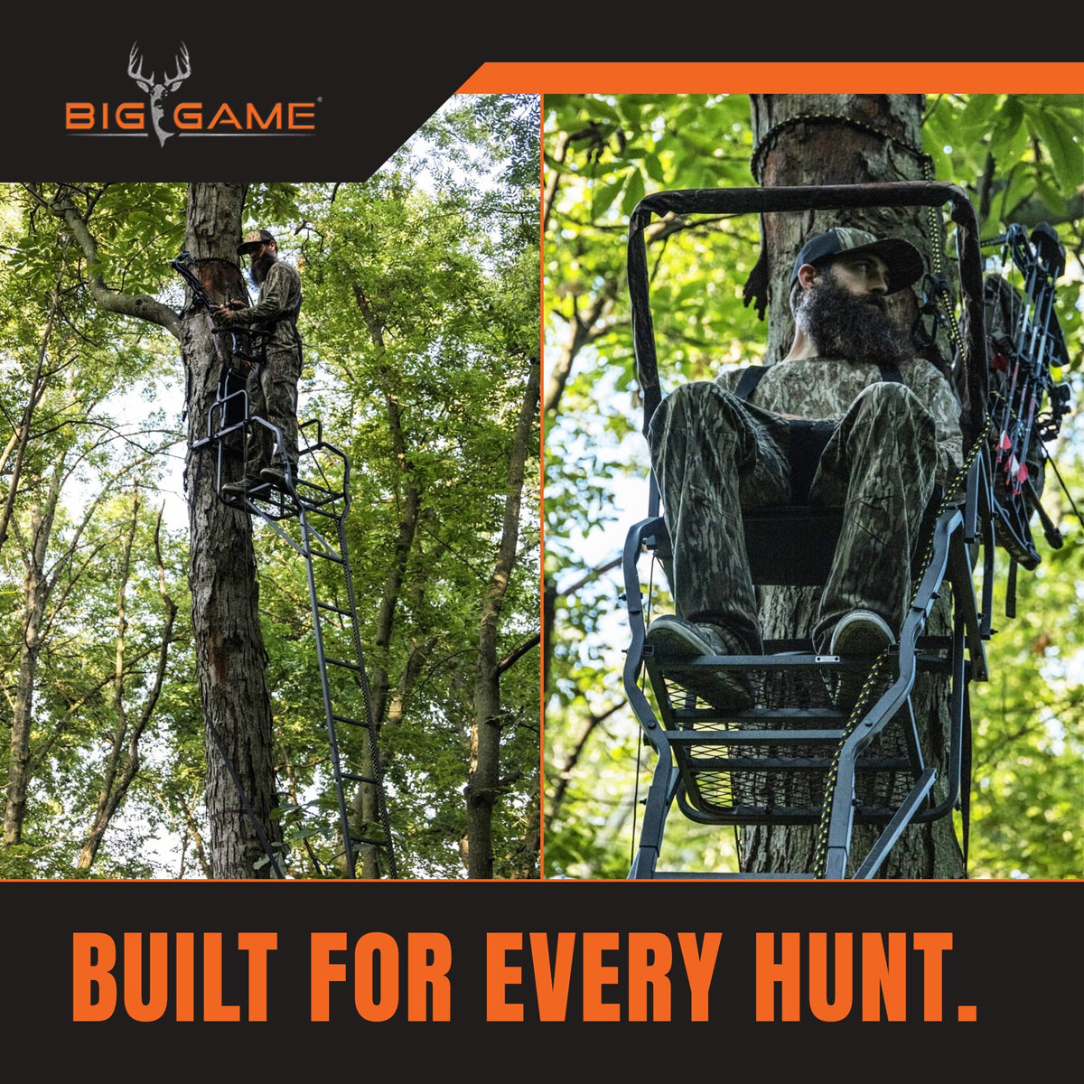 Ladder Treestand with Flip Back Seat E570