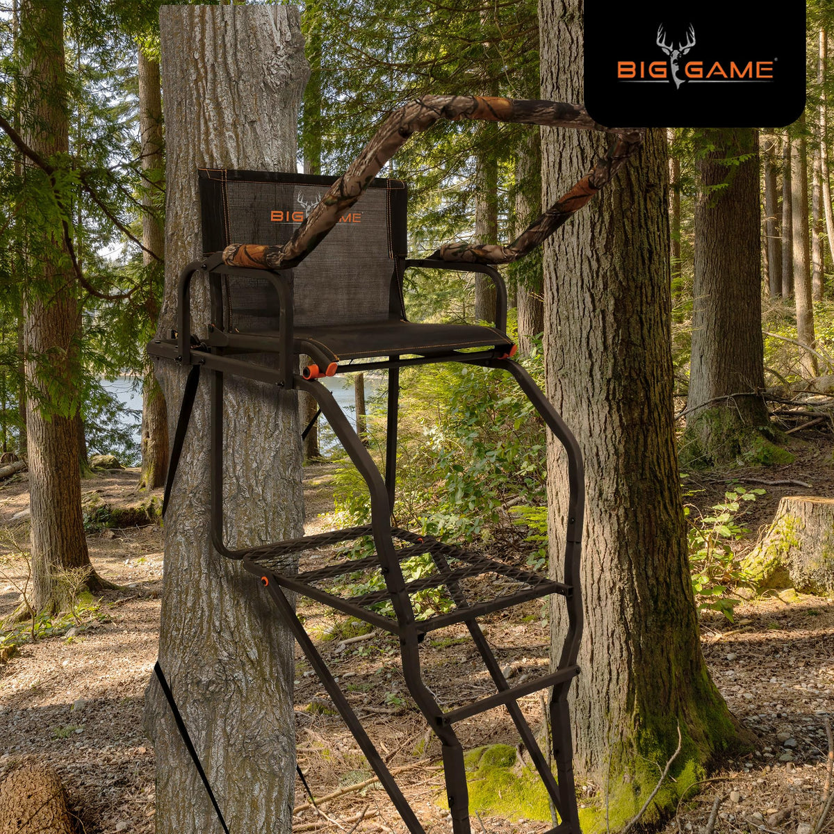 Ladder Treestand with Flip Back Seat E570